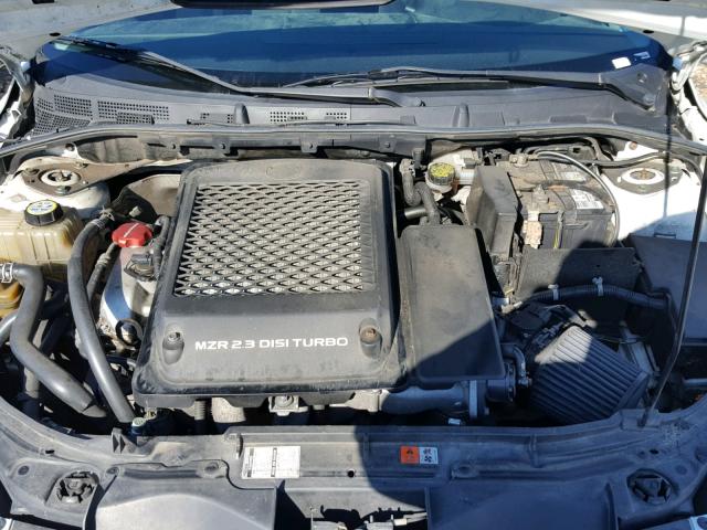 JM1BK34L281105119 - 2008 MAZDA SPEED 3 WHITE photo 7