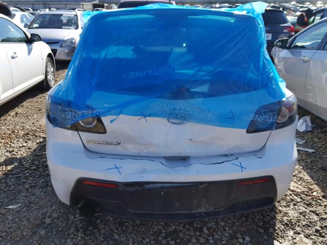 JM1BK34L281105119 - 2008 MAZDA SPEED 3 WHITE photo 9