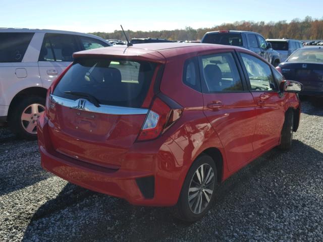 JHMGK5H75GX032224 - 2016 HONDA FIT EX RED photo 4