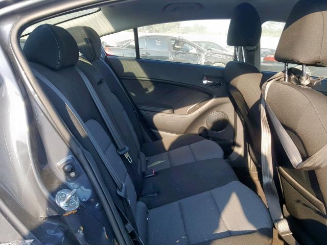 KNAFX4A81F5316162 - 2015 KIA FORTE EX GRAY photo 6