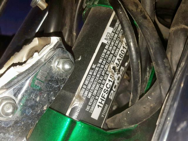 1HFSC18024A801495 - 2004 HONDA VT1100 C GREEN photo 10