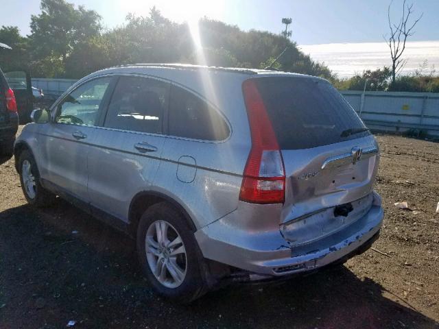 JHLRE4H75BC001697 - 2011 HONDA CR-V EXL SILVER photo 3