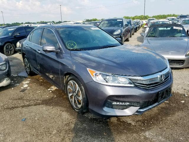 1HGCR3F88HA045731 - 2017 HONDA ACCORD EXL GRAY photo 1