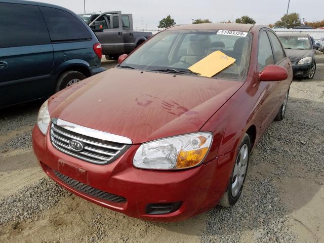 KNAFE122975453320 - 2007 KIA SPECTRA EX RED photo 2