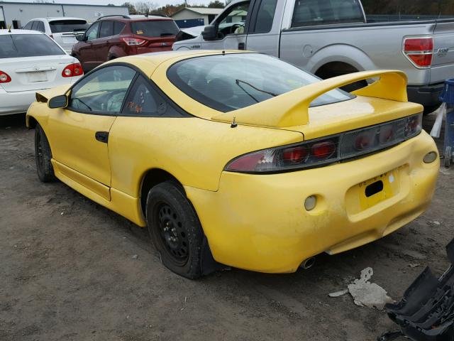 4A3AK44Y5XE128430 - 1999 MITSUBISHI ECLIPSE GS YELLOW photo 3