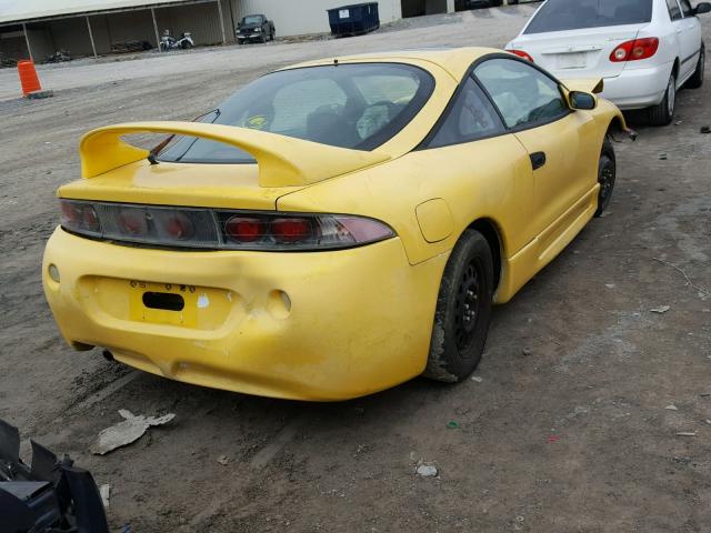 4A3AK44Y5XE128430 - 1999 MITSUBISHI ECLIPSE GS YELLOW photo 4