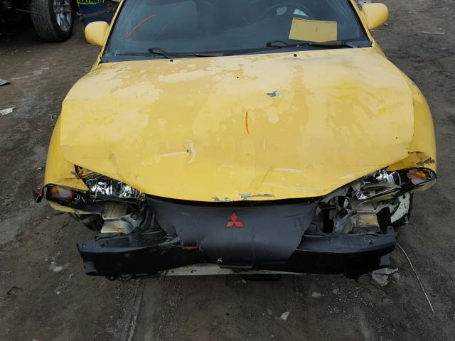 4A3AK44Y5XE128430 - 1999 MITSUBISHI ECLIPSE GS YELLOW photo 7