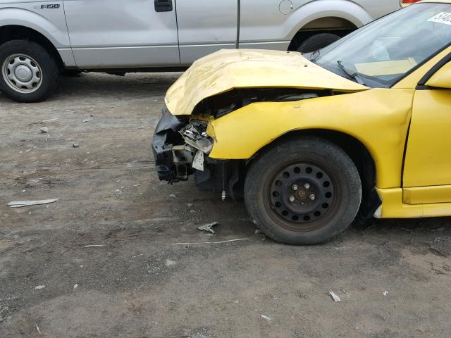 4A3AK44Y5XE128430 - 1999 MITSUBISHI ECLIPSE GS YELLOW photo 9