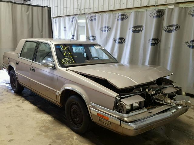 1C3BU4636JD141398 - 1988 CHRYSLER NEW YORKER BEIGE photo 1