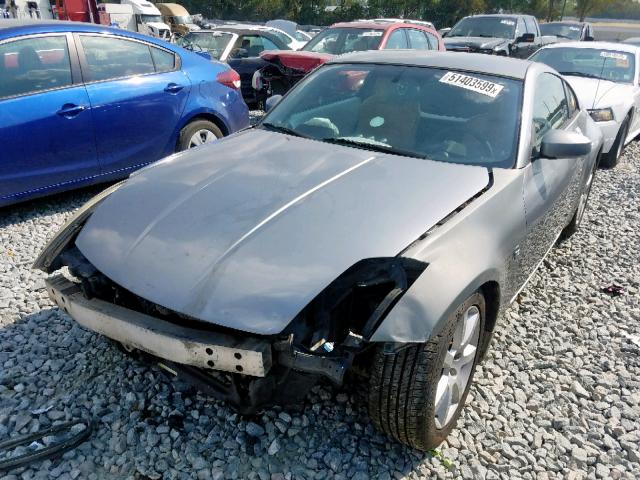 JN1AZ34D43T112301 - 2003 NISSAN 350Z COUPE SILVER photo 2