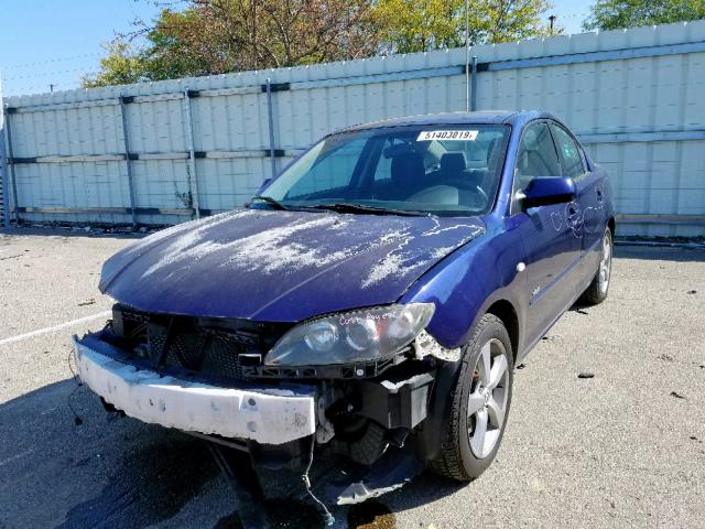 JM1BK323051326264 - 2005 MAZDA 3 S BLUE photo 2