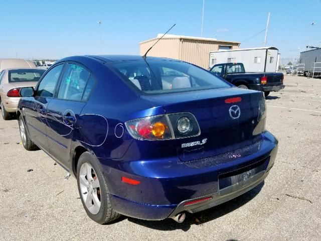 JM1BK323051326264 - 2005 MAZDA 3 S BLUE photo 3