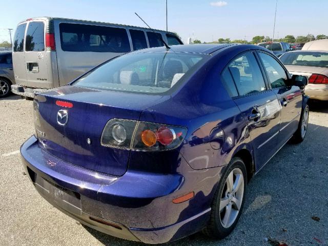 JM1BK323051326264 - 2005 MAZDA 3 S BLUE photo 4