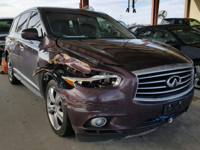 5N1AL0MN1DC301104 - 2013 INFINITI JX35 BASE MAROON photo 1