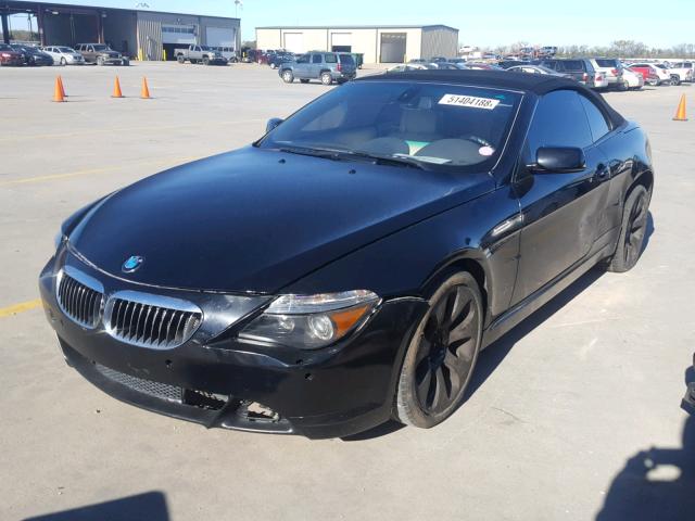 WBAEK73464B321569 - 2004 BMW 645 CI AUT BLACK photo 2