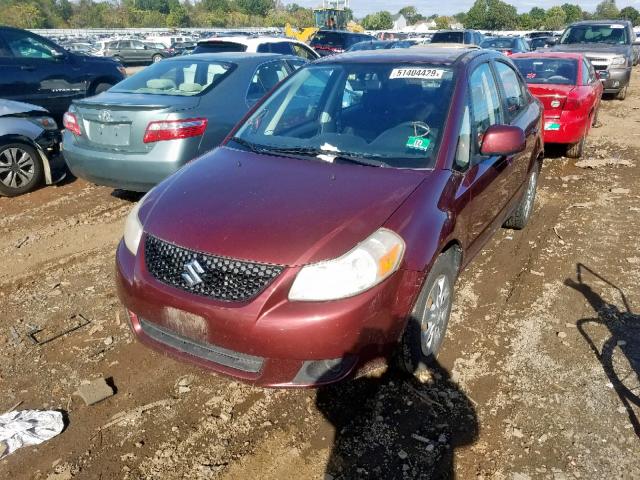 JS2YC412185102722 - 2008 SUZUKI SX4 BURGUNDY photo 2