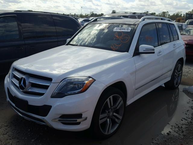 WDCGG5HB7EG305856 - 2014 MERCEDES-BENZ GLK 350 WHITE photo 2