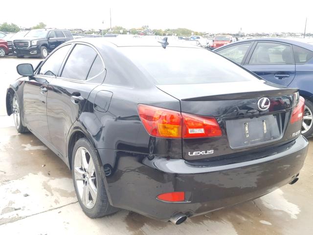 JTHBK262685080733 - 2008 LEXUS IS 250 BLACK photo 3