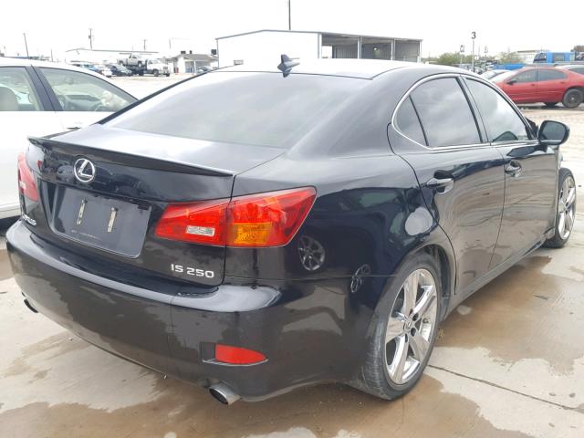 JTHBK262685080733 - 2008 LEXUS IS 250 BLACK photo 4