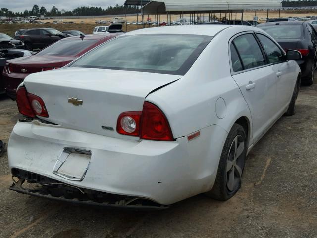 1G1ZC5EU3BF142150 - 2011 CHEVROLET MALIBU 1LT WHITE photo 4