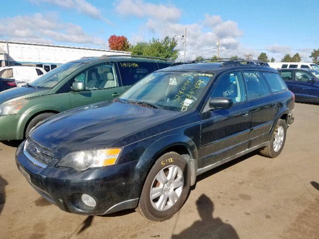 4S4BP61C857360191 - 2005 SUBARU LEGACY OUT BLACK photo 2