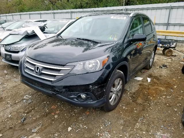 5J6RM4H77EL094592 - 2014 HONDA CR-V EXL BLACK photo 2