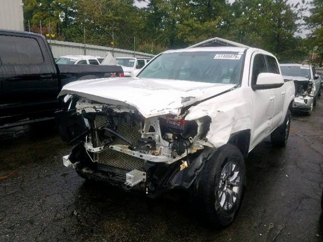 5TFAX5GN5HX081661 - 2017 TOYOTA TACOMA DOU WHITE photo 2