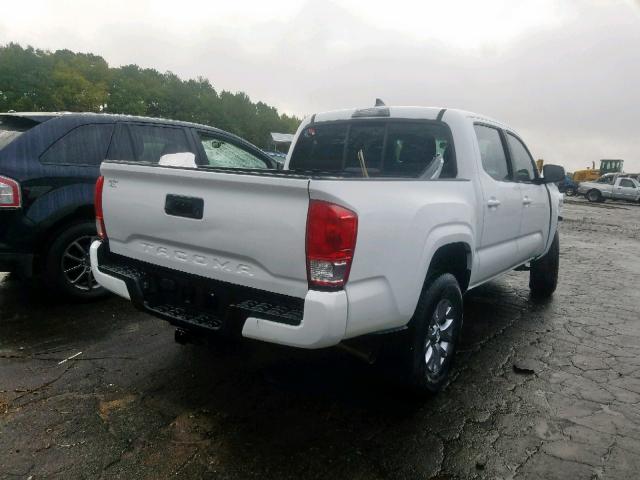 5TFAX5GN5HX081661 - 2017 TOYOTA TACOMA DOU WHITE photo 4