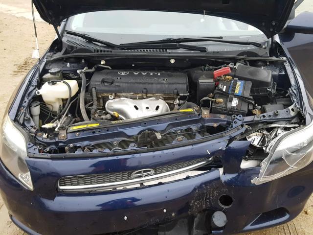 JTKDE177470144889 - 2007 TOYOTA SCION TC ლურჯი ფოტო 7