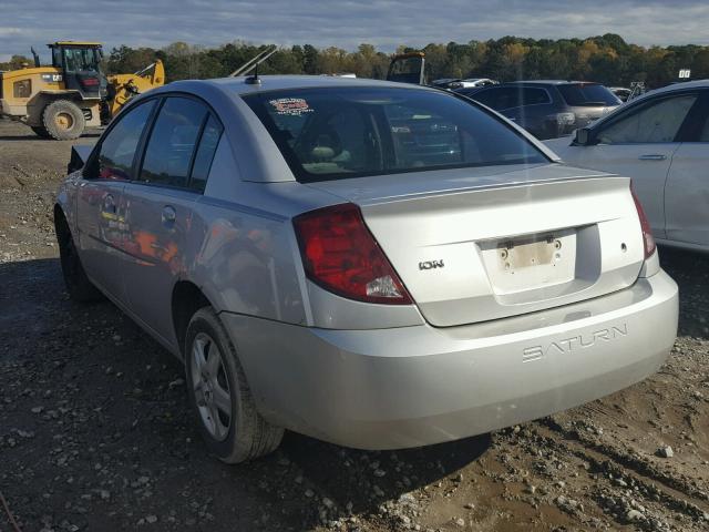 1G8AJ58F87Z172848 - 2007 SATURN ION LEVEL SILVER photo 3