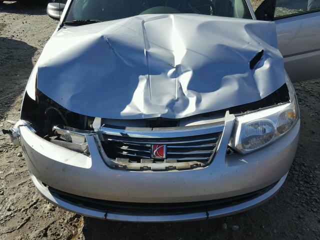 1G8AJ58F87Z172848 - 2007 SATURN ION LEVEL SILVER photo 7