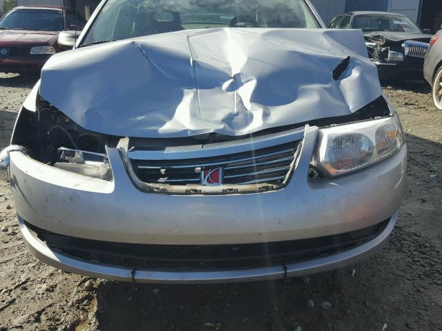 1G8AJ58F87Z172848 - 2007 SATURN ION LEVEL SILVER photo 9