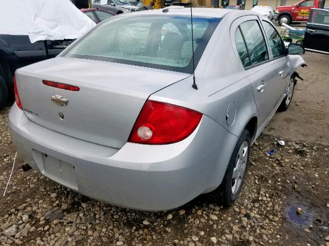 1G1AL58F987329003 - 2008 CHEVROLET COBALT LT SILVER photo 4