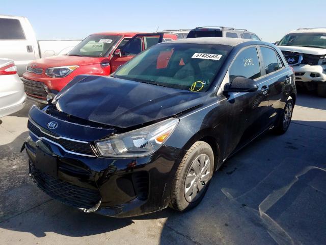 3KPA25AB8JE088400 - 2018 KIA RIO LX BLACK photo 2