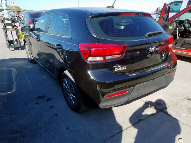 3KPA25AB8JE088400 - 2018 KIA RIO LX BLACK photo 3