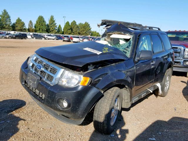 1FMCU9DG9BKA27455 - 2011 FORD ESCAPE XLT BLACK photo 2