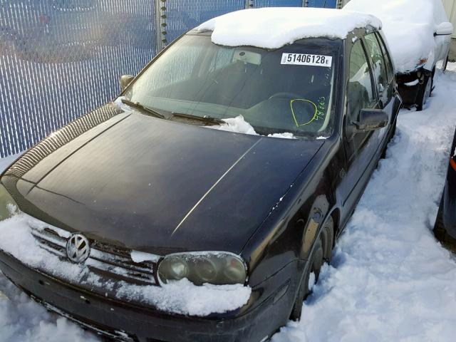 9BWEK21J034015345 - 2003 VOLKSWAGEN GOLF CL BLACK photo 2