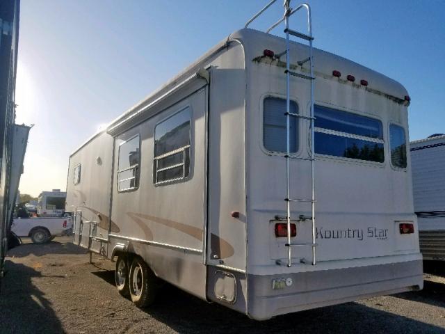 1N8BK343010078695 - 2001 KOUN 5TH WHEEL WHITE photo 3