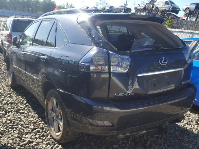 JTJHW31U382865448 - 2008 LEXUS RX 400H BLACK photo 3