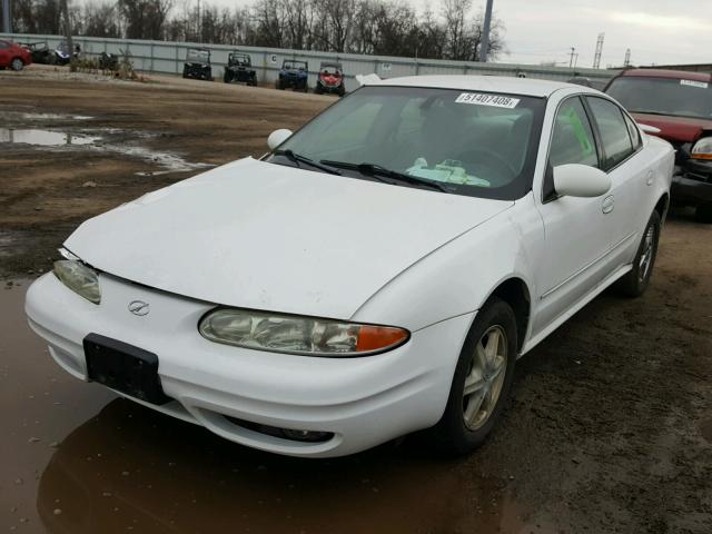 1G3NL52EX2C204342 - 2002 OLDSMOBILE ALERO GL WHITE photo 2