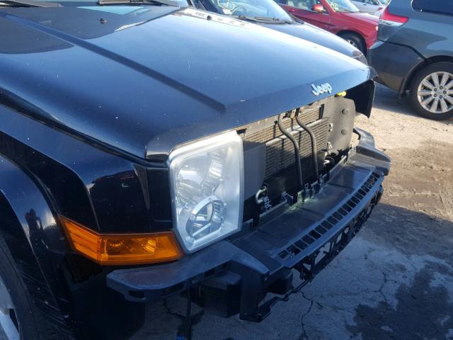 1J8HG48KX7C507713 - 2007 JEEP COMMANDER BLACK photo 10