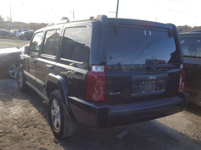 1J8HG48KX7C507713 - 2007 JEEP COMMANDER BLACK photo 3