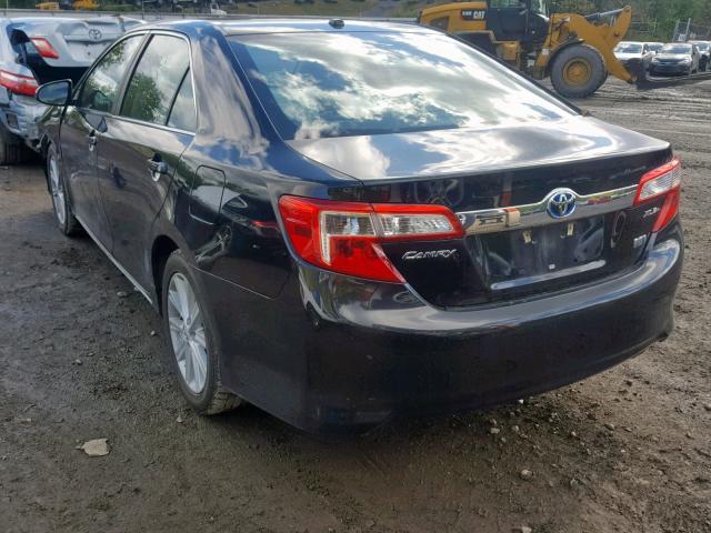 4T1BD1FK7DU085666 - 2013 TOYOTA CAMRY HYBR BLACK photo 3