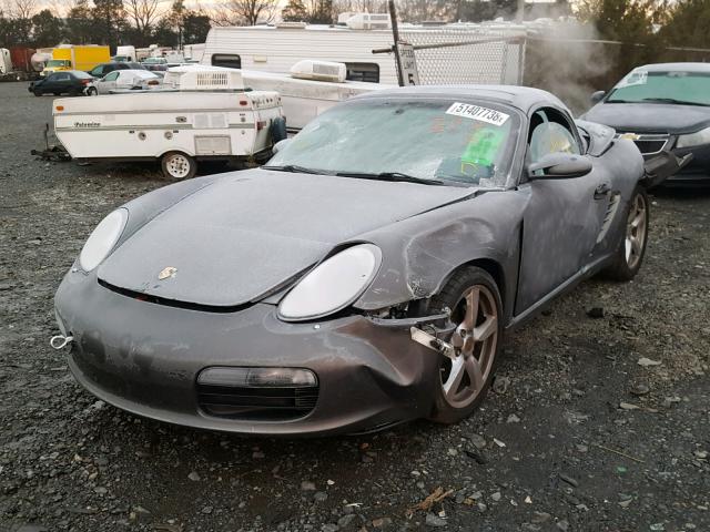 WP0CA29838U711520 - 2008 PORSCHE BOXSTER GRAY photo 2