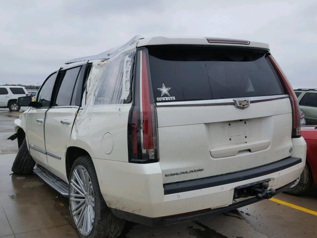 1GYS3AKJ0FR149387 - 2015 CADILLAC ESCALADE WHITE photo 3