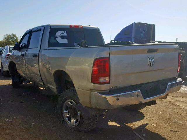 3D7UT2CL0AG182537 - 2010 DODGE RAM 2500 BEIGE photo 3