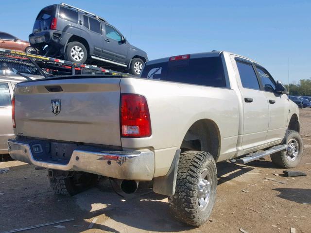 3D7UT2CL0AG182537 - 2010 DODGE RAM 2500 BEIGE photo 4