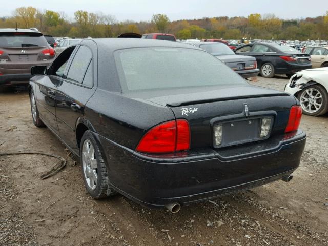 1LNHM87A14Y638622 - 2004 LINCOLN LS BLACK photo 3