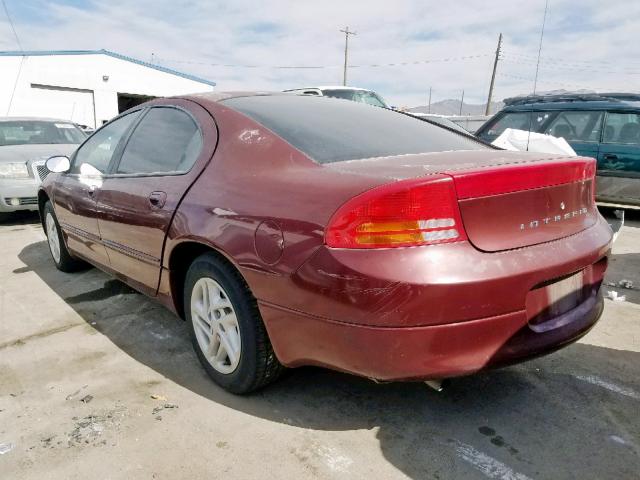 2B3HD46R7YH407228 - 2000 DODGE INTREPID RED photo 3