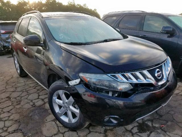 JN8AZ18U79W103471 - 2009 NISSAN MURANO S BLACK photo 1